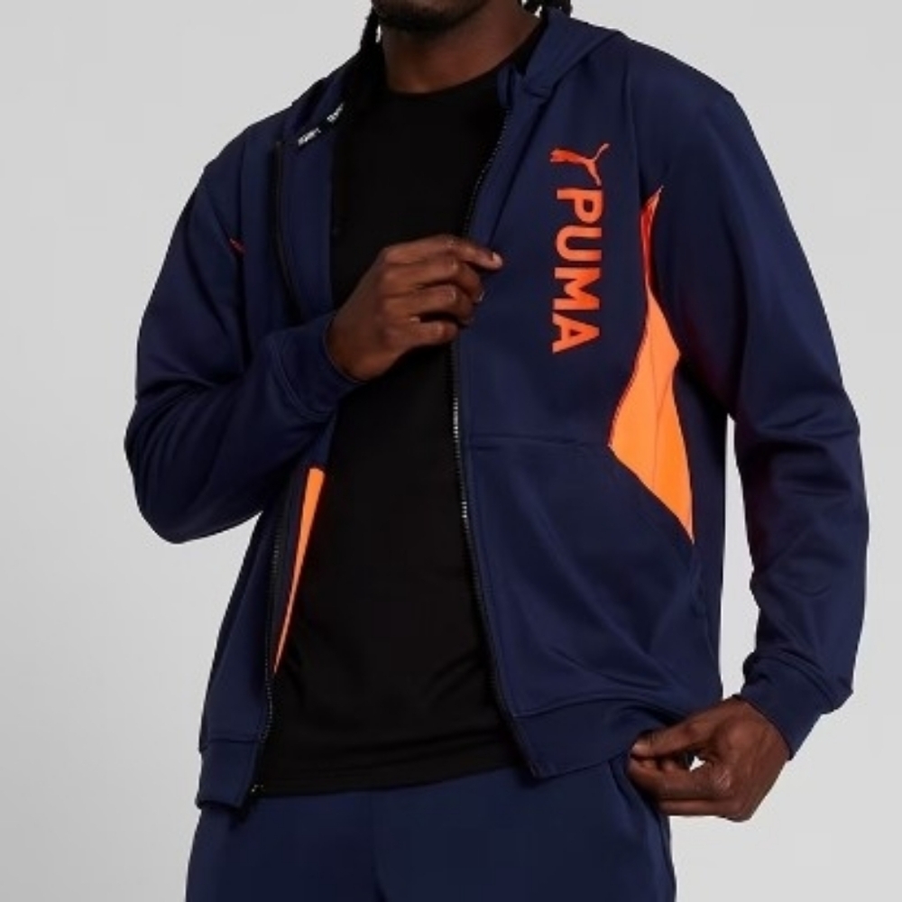 PUMA Fit Double Knit Full-Zip Hoodie